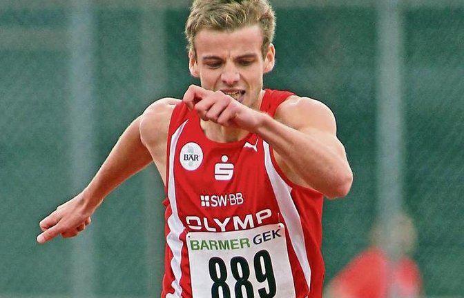 Der amtierende Deutsche Meister über 400 Meter Hürden, Felix Franz (links), und Daniela Daubner – geborene Ferenz – werden auch in Zukunft im roten Dress der LG Neckar-Enz bei nationalen Wettkämpfen an den Start gehen. Fotos: Görlitz, privat
