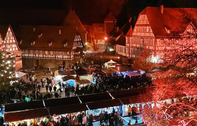 Lockt die Besucher aus nah und fern: der Maulbronner Weihnachtsmarkt. <span class='image-autor'>Foto: SSG</span>