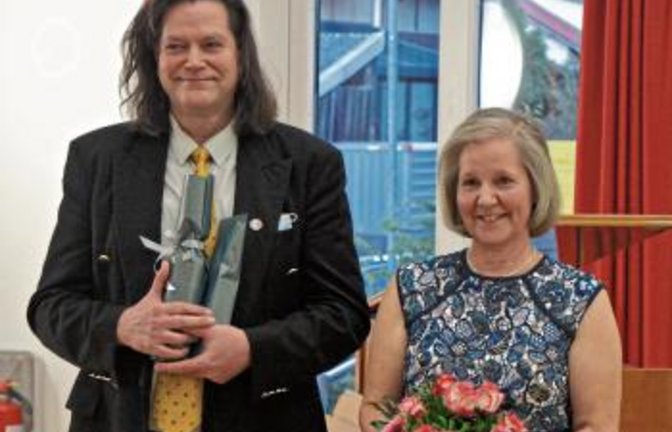 Susanne Schaaf und Thomas Habermaier musizierten im Gemeindezentrum.  Foto: p