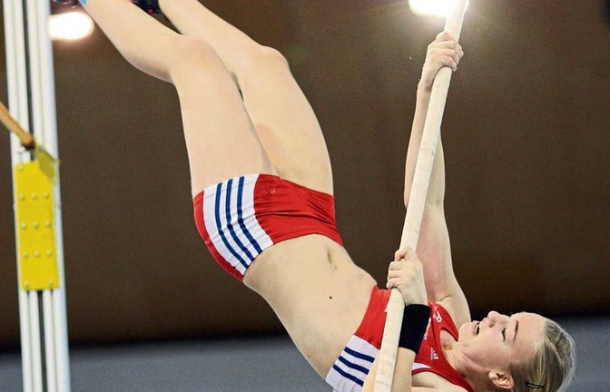 So viel Platz zur Stange wie hier in der Halle war bei Tamara Schaßbergers Versuchen bei der U-18-WM nicht. Foto: Archiv/Görlitz
