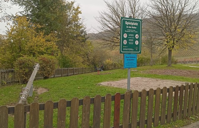 Der Spielplatz in der Kelterstraße hat keine Schaukeln mehr.  <span class='image-autor'>Foto: Glemser</span>
