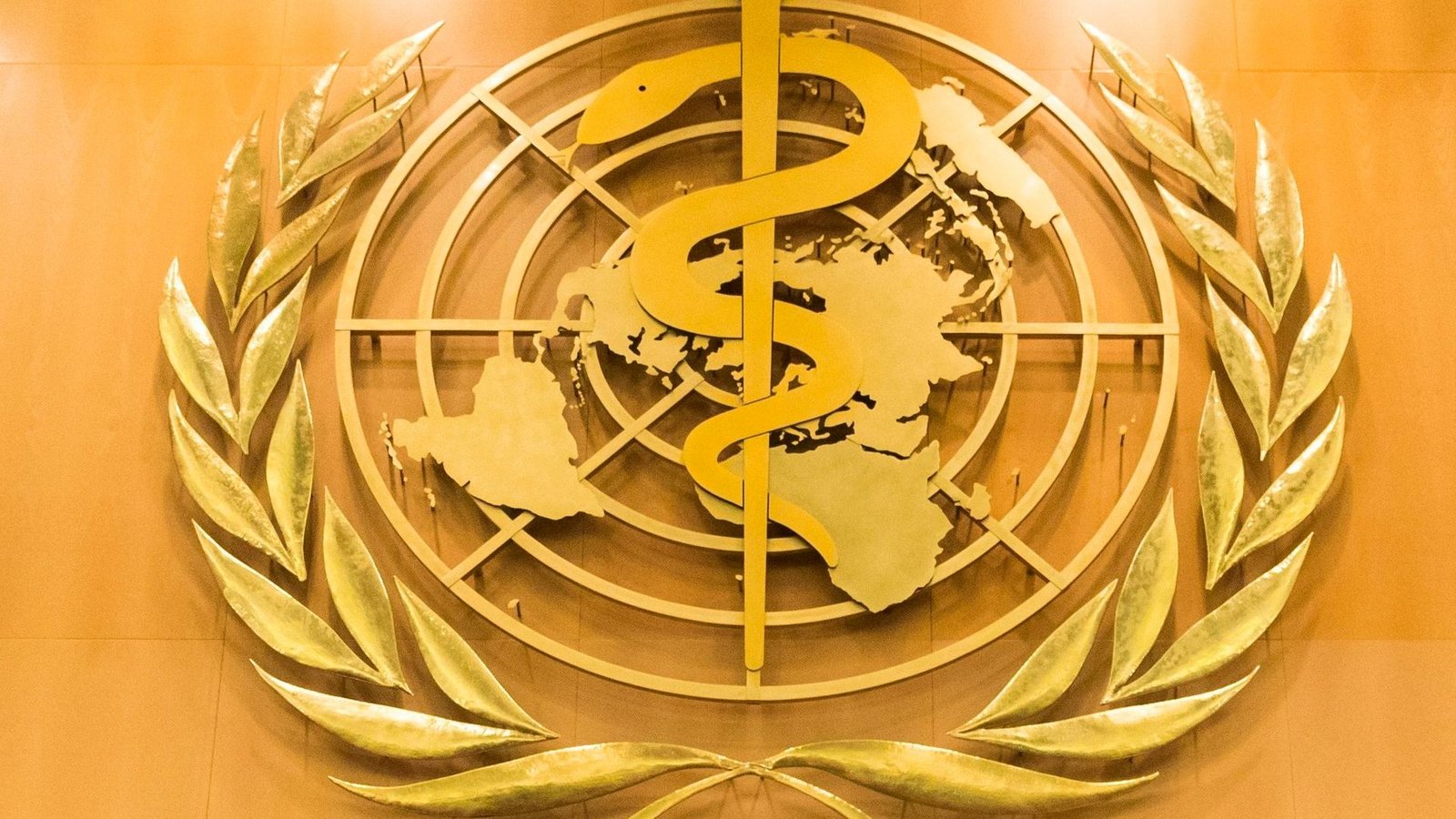 Das Logo der Weltgesundheitsorganisation (WHO) im europäischen Hauptquartier der Vereinten Nationen in Genf.Foto: Peter Klaunzer/KEYSTONE/dpa