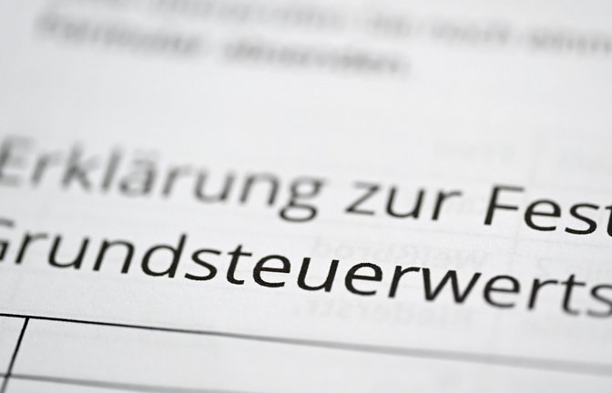 Ein Formular zur Angabe des Grundsteuerwerts für die Grundsteuer.<span class='image-autor'>Foto: Bernd Weißbrod/dpa/Archiv</span>
