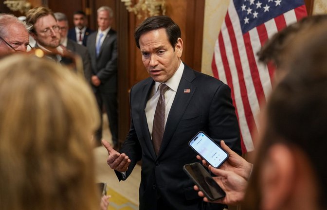 Rubio rechnet mit Iran-Gespächen kommende Woche.<span class='image-autor'>Foto: Eric Lee/Pool Reuters/AP/dpa</span>