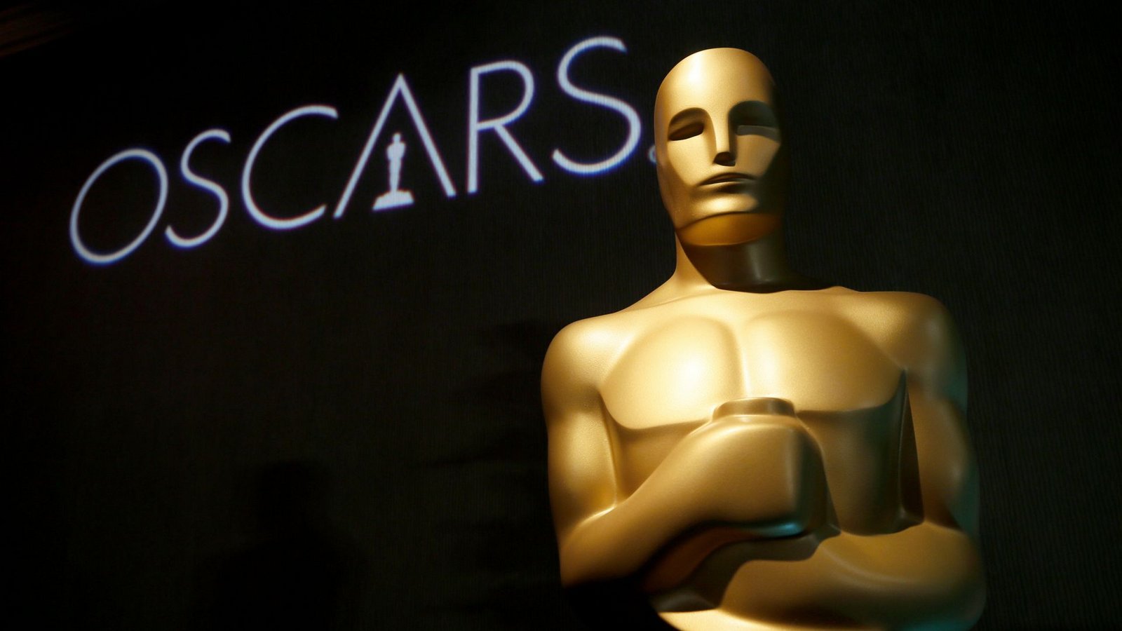 Oscar-Statue beim Lunch für die Nominierten.Foto: dpa/Danny Moloshok