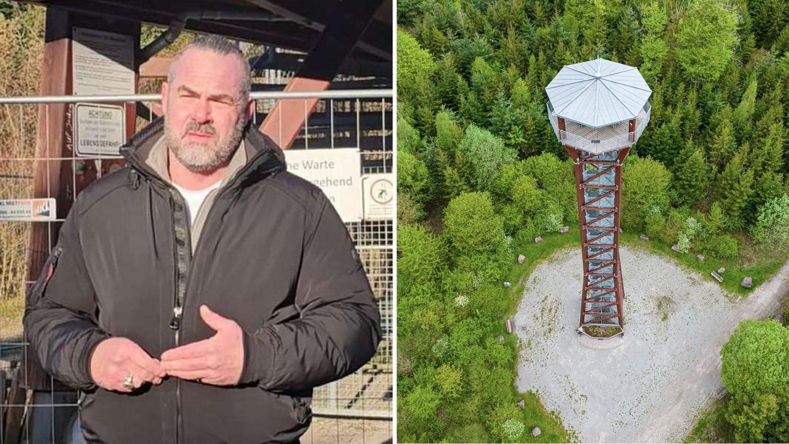 Carsten Stahl ist nach dem Suizid dreier Teenager im vergangenen Jahr aus Berlin nach Pforzheim gereist, um besorgte Eltern beim Protest für eine Sicherung des Aussichtsturms zu unterstützen.Foto: privat, imago/imagebroker Carsten Stahl ist nach dem Suizid dreier Teenager im vergangenen Jahr aus Berlin nach Pforzheim gereist, um besorgte Eltern beim Protest für eine Sicherung des Aussichtsturms zu unterstützen.Foto: privat, imago/imagebroker