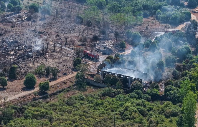 Bei der Explosion einer Feuerwerksfabrik in der Stadt Liuyang sind 37 Menschen ums Leben gekommen.<span class='image-autor'>Foto: Chen Sihan/Xinhua/AP/dpa</span>