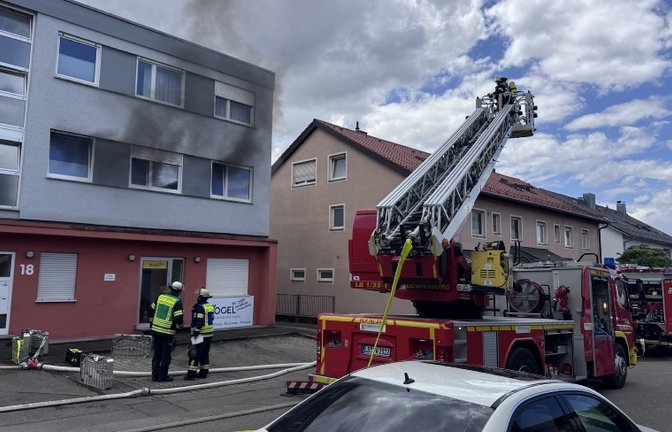 Brand Ludwigsburg Feuerwehr Foto: Feuerwehr Ludwigsburg