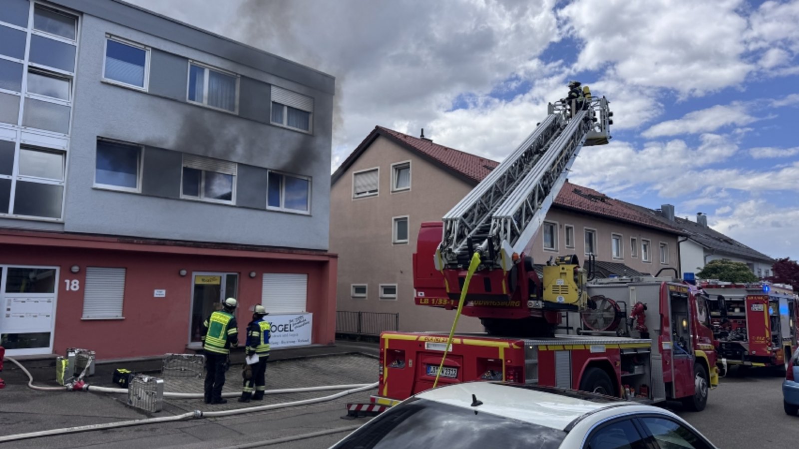 Brand Ludwigsburg Feuerwehr Foto: Feuerwehr Ludwigsburg