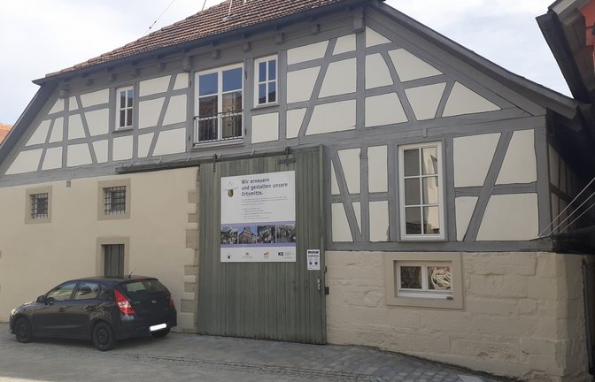 Unter Bearbeitung: die Kelter in Oberriexingen.  <span class='image-autor'>Foto: Archiv/Glemser</span>