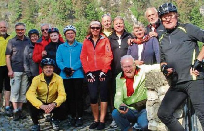 Kultur-Rad-Tour mit Thomas Knodel und Andreas Kühnle. Foto: p