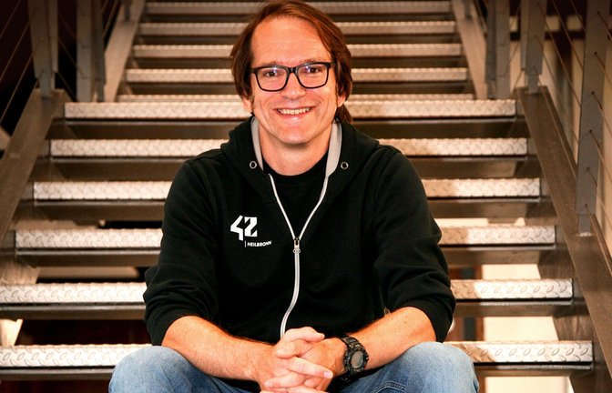 Thomas Bornheim ist der Geschäftsführer von 42 Heilbronn. Zuvor hat er bei Google gearbeitet.<span class='image-autor'>Foto: Jan Söfjer</span>
