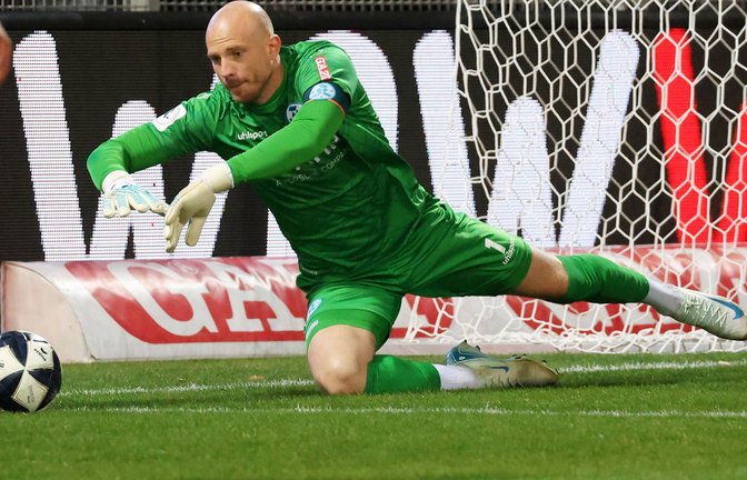 Felix Dornebusch und die Blauen hoffen auf den nächsten Sieg.<span class='image-autor'>Foto: Pressefoto Baumann</span>