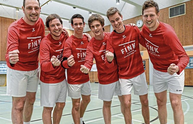 Haben sich die Meisterschaft in der Schwabenliga erkämpft: die dritte Mannschaft des TV Vaihingen mit (von links) Marc Krüger, Felix Schindler, Andreas Knodel, Marco Schön, Linus Brauer und Jan Bontrup Foto: Leitner