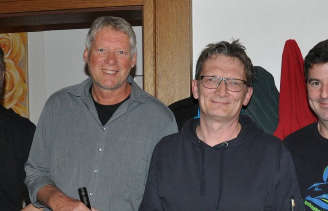 Vereinsmeister (von links): Björn Bauer, Bernd Ziebart, Thomas Eisel und Tobias Rehberger.  p