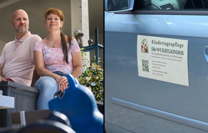 Sarah und Uwe Trentsch haben ihr Haus in Althütte für die Tagespflege von Kindern eingerichtet. Das Betreuungsangebot tägt den Namen „Die Wurzelkinder“.<span class='image-autor'>Stoppel/Rodenhausen</span>
