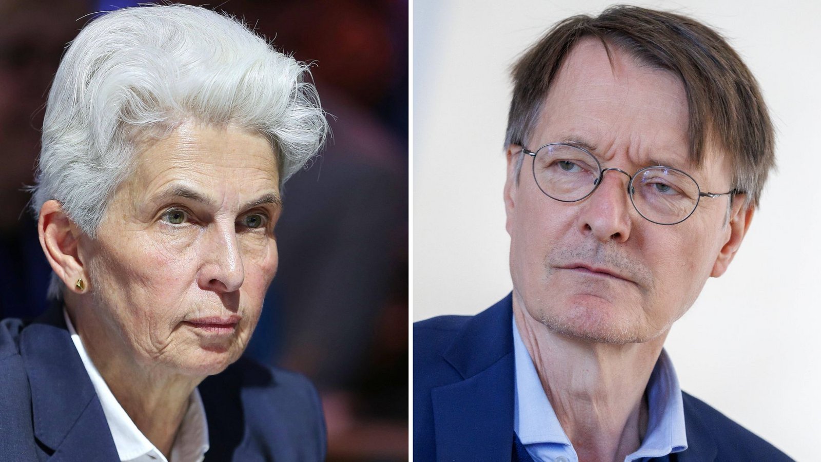 Selten einer Meinung: Marie-Agnes Strack-Zimmermann (FDP) und Karl Lauterbach (SPD).Foto: Imago/dts Nachrichtenagentur & Andreas Gora
