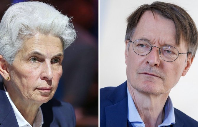 Selten einer Meinung: Marie-Agnes Strack-Zimmermann (FDP) und Karl Lauterbach (SPD).<span class='image-autor'>Foto: Imago/dts Nachrichtenagentur & Andreas Gora</span>