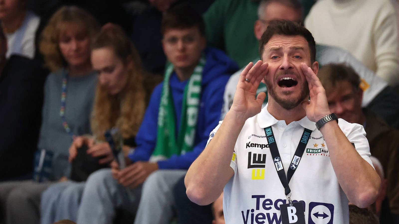 Frisch-Auf-Trainer Ben Matschke.Foto: Pressefoto Baumann Frisch-Auf-Trainer Ben Matschke.Foto: Pressefoto Baumann