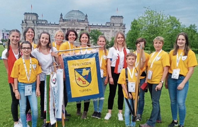 Die Illinger Turner waren mit einer vielseitig interessierten Delegation beim Turnfest.   Foto: privat