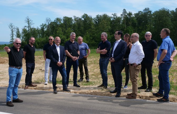 Die Abnahme des neuen Gewerbegebiets „Waldwiesen“ ist erfolgt. Die Investitionskosten sind bereits refinanziert. 3,2 Hektar Fläche stehen noch zum Verkauf.  <span class='image-autor'>Foto: Friedrich</span>