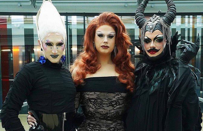 Drag Queens Vava Vilde, Rachel Intervention und Bambi Mercury (von links).<span class='image-autor'>Foto: &nbsp;</span>