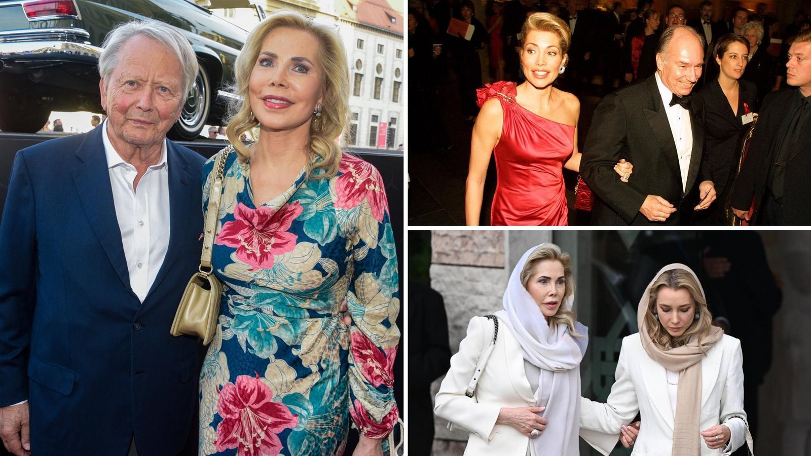 Gabriele zu Leiningen und Wolfgang Porsche (Foto links) sind seit Kurzem verheiratet. Sechs Jahre lang war die Deutsche die Begum Aga Khan (oben). Zu Leiningen mit ihrer Tochter Theresa bei der Beerdigung von Karim Aga Khan IV. (rechts unten) in Lissabon.Foto: IMAGO/Weißfuß//Tinkeres/Anadolu Agency Gabriele zu Leiningen und Wolfgang Porsche (Foto links) sind seit Kurzem verheiratet. Sechs Jahre lang war die Deutsche die Begum Aga Khan (oben). Zu Leiningen mit ihrer Tochter Theresa bei der Beerdigung von Karim Aga Khan IV. (rechts unten) in Lissabon.Foto: IMAGO/Weißfuß//Tinkeres/Anadolu Agency