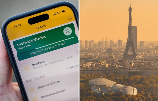 Mit dem Deutschlandticket bis zum Eiffelturm: das geht unter bestimmten Voraussetzungen im Sommer 2025.<span class='image-autor'>Foto: Lichtgut/Schmidt, IMAGO/Connect Images</span>