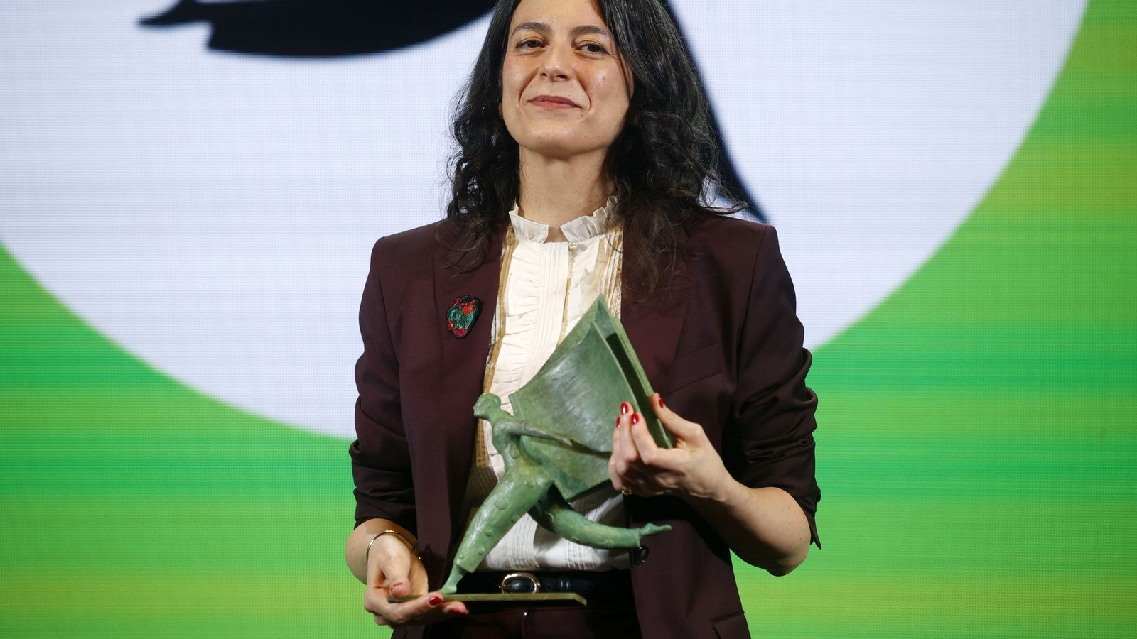 Schweblin bezeichnet die Literatur als "Gegenkraft" zu Krieg und Gewalt.Foto: Kike Rincón/EUROPA PRESS/dpa