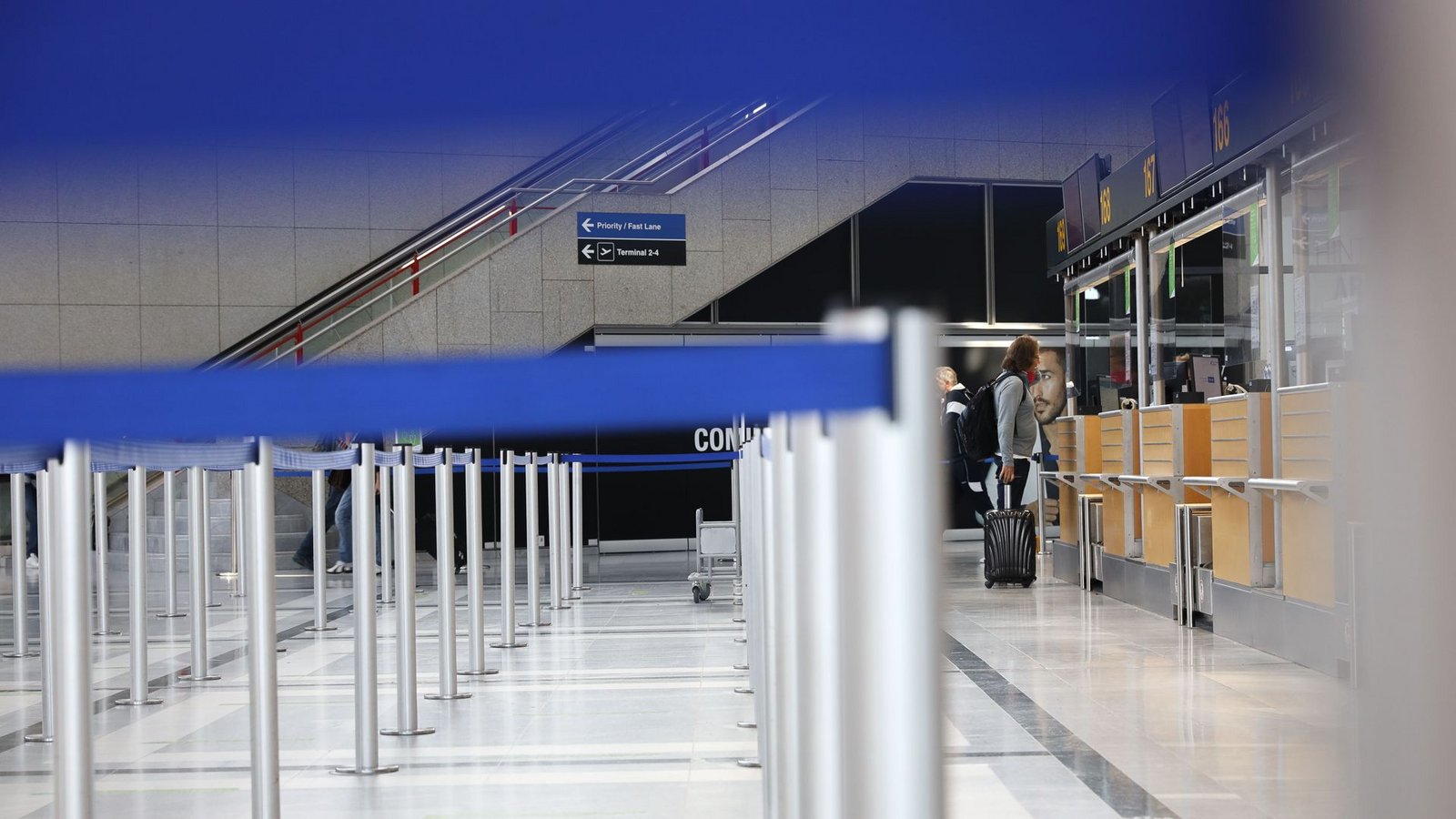 weshalb der Flughafen am Montag ungewöhnlich leer war.Foto: Lichtgut/Leif Piechowski/Leif Piechowski