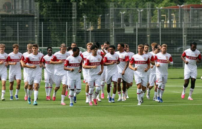 Aufgalopp beim VfB: Der Fußball-Bundesligist bereitet sich auf die neue Saison vor.<span class='image-autor'>IMAGO/Pressefoto Rudel/Robin Rudel</span>