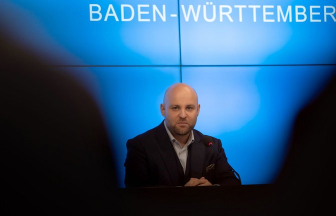 AfD-Co-Landeschef Markus Frohnmaier kandidiert nicht für den Landtag, aber will Ministerpräsident werden.<span class='image-autor'>Foto: Markus Lenhardt/dpa</span>