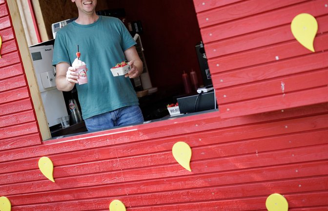 Vertriebsleiter Silvan Schulze-Weddige kam die Idee für den Drive-in in den Niederlanden.<span class='image-autor'>Foto: David Ebener/dpa</span>