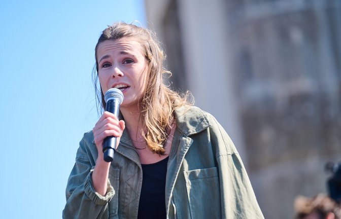 Luisa Neubauer und Fridays For Future Deutschland haben sich klar gegen Antisemitismus positioniert.<span class='image-autor'>Foto: dpa/Annette Riedl</span>