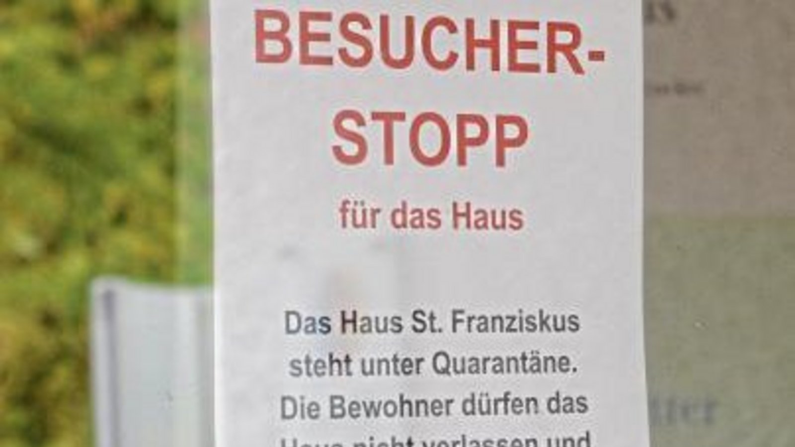 Das gesamte Seniorenzentrum St. Franziskus ist unter Quarantäne gestellt. Foto: Stahlfeld