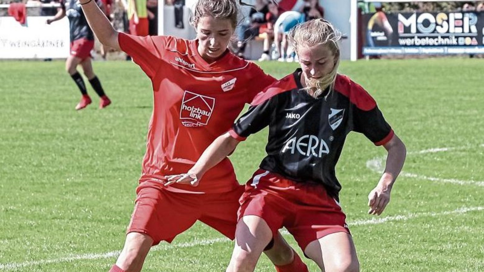 Horrheims Marie Pfaffeneder (rechts) war von Ludwigsburgs Albulena Berisha auch im Rückspiel nicht zu halten. Foto: Archiv/Simecek Horrheims Marie Pfaffeneder (rechts) war von Ludwigsburgs Albulena Berisha auch im Rückspiel nicht zu halten. Foto: Archiv/Simecek