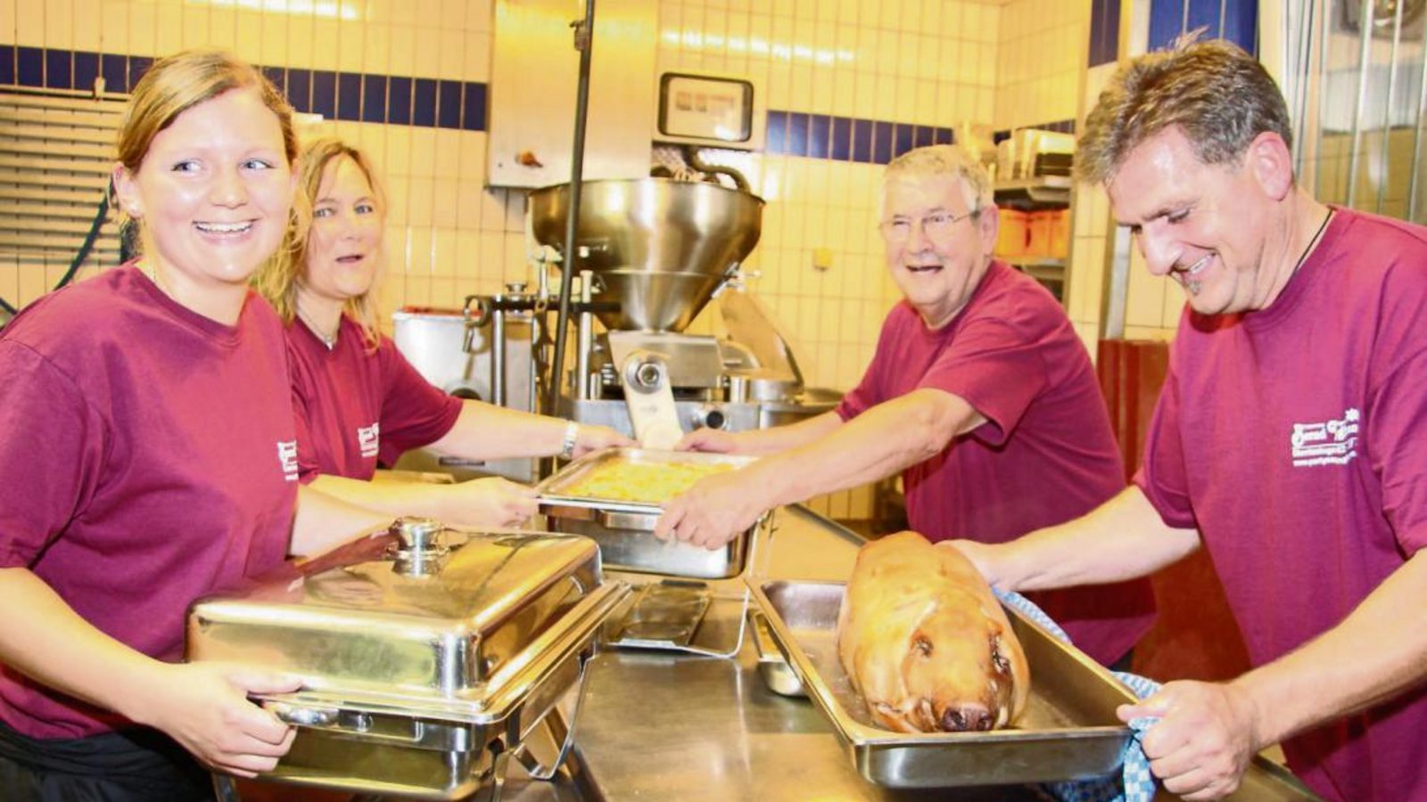 Ein starkes Standbein ist der Partyservice beim Jubiläumsbetrieb Langhans. Fotos: Gergen