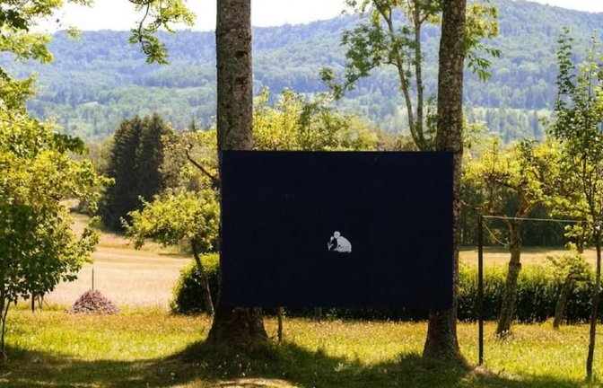 „Malerei über der Erde“ nennt der Stuttgarter Maler Andreas Grunert seine aktuelle Ausstellung eigener Werke in seinem Garten in Hechingen-Beuren<span class='image-autor'>Andreas Grunert</span>