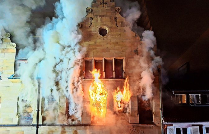 Bei dem Brand in der Konstanzer Innenstadt sind in der Nacht zum Donnerstag sieben Menschen verletzt worden.<span class='image-autor'>Foto: /David Bruder</span>