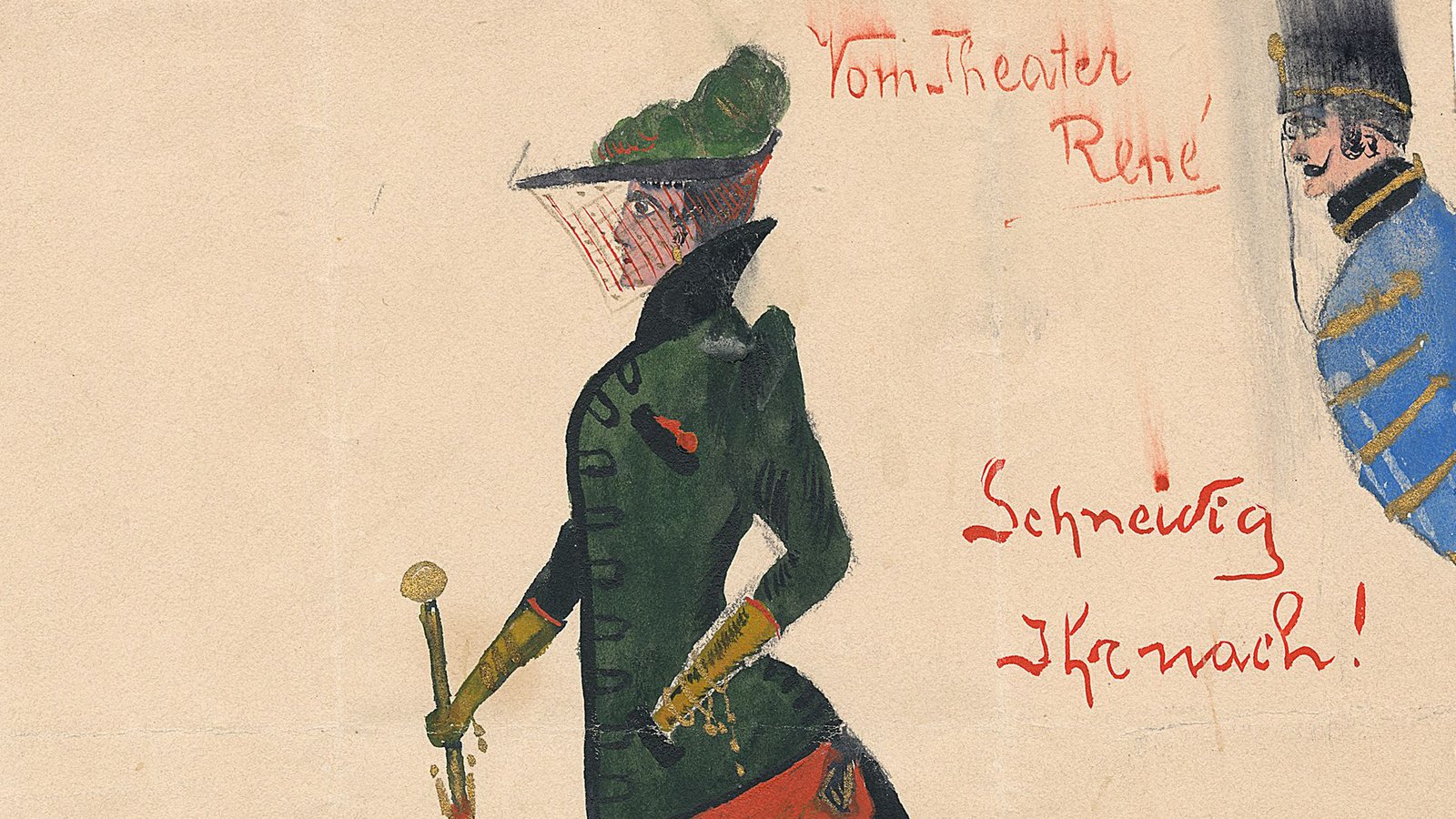 „Schneidig ihr nach“: Zeichnung des jungen RilkeFoto: DLA Marbach