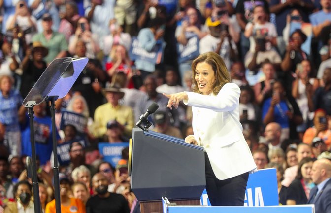 Kamala Harris führt beim „Popular Vote“ – aber gewinnt sie auch die entscheidenden Staaten?<span class='image-autor'>Foto: ZGS/USA TODAY Network/IMAGO/Richard Burkhart</span>