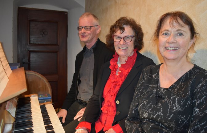 Orgelkonzert Albanikirche Mühlhausen mit Siegfried Mangold, Erika Budday und Andrea Mangold Orgel Klassische Musik Foto:p
