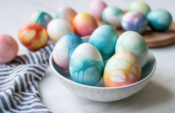 Ostereier richtig kochen: So lange müssen Eier ins Wasser, damit sie hart und unbeschädigt bleiben – ideal zum Färben und Verzieren an Ostern.<span class='image-autor'>Foto: Tilda Photo Studio / Shutterstock.com</span>