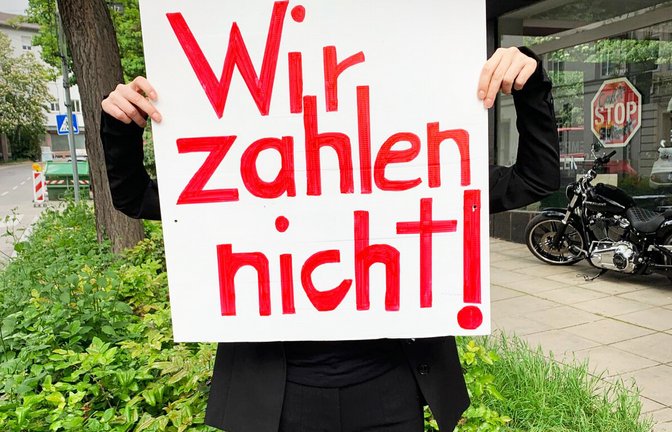 Demonstration von besorgten Mietern vor dem Vonovia-Standort in Stuttgart<span class='image-autor'>Foto: StZN</span>