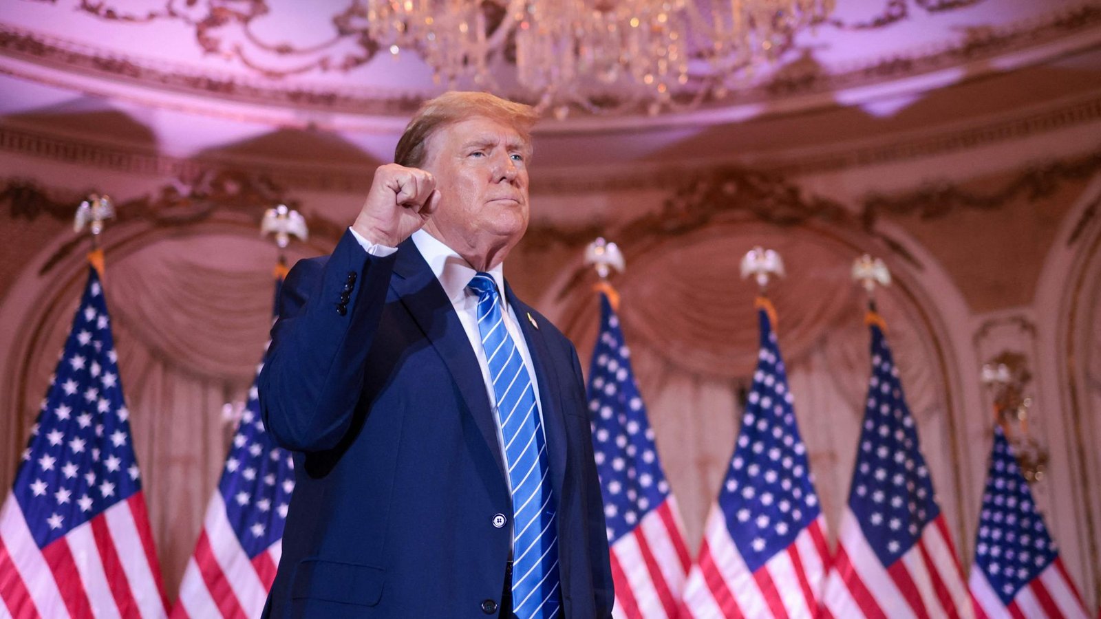 Nach den Wahlsiegen ließ sich Donald Trump in Florida von seinen Anhängern feiern.Foto: Getty Images via AFP/WIN MCNAMEE