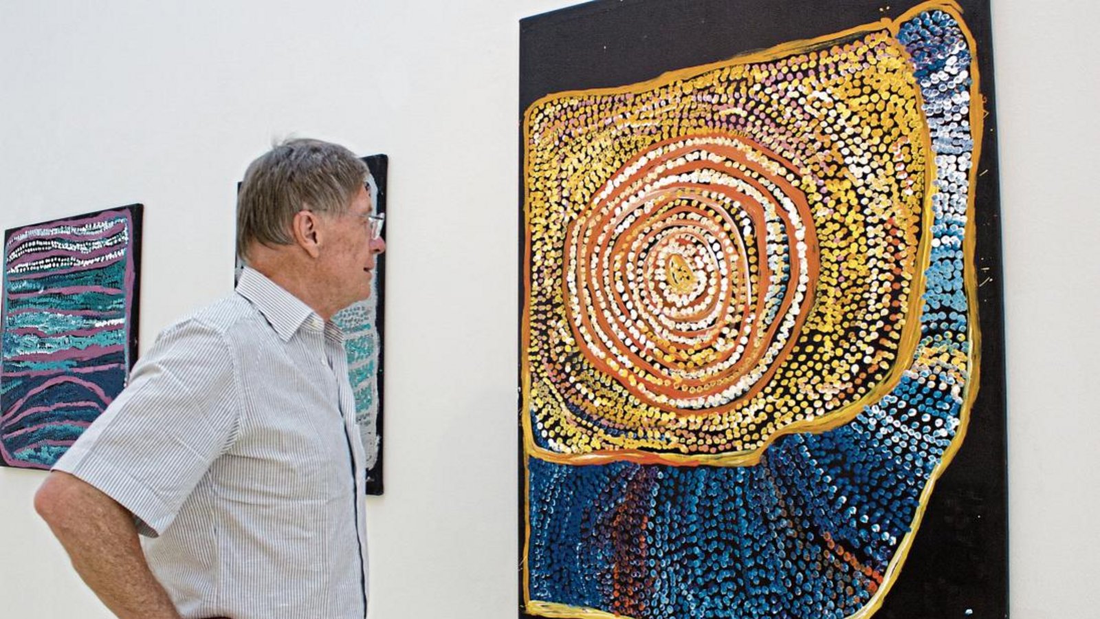 Farbenfrohe Kunst findet sich auf der obersten Ebene. Fotos: Friedrich