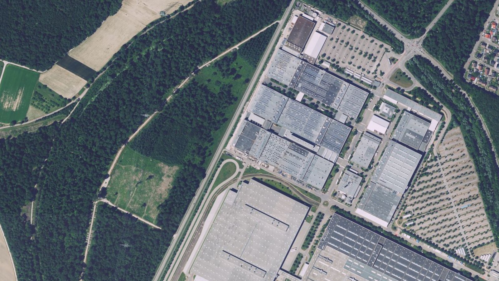 Das Werk in Rastatt kam erst in den 1990ern dazu.Foto: LGL/LGL