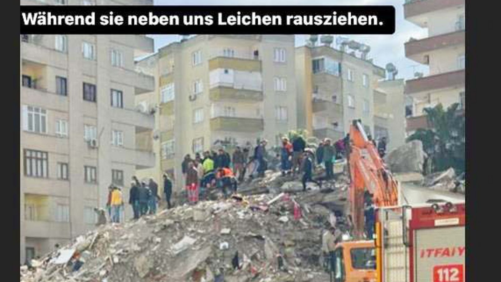 Auf Instagram berichtet der Stuttgarter Serkan Eren von seiner Reise ins Katastrophengebiet.Foto: Serkan Eren Auf Instagram berichtet der Stuttgarter Serkan Eren von seiner Reise ins Katastrophengebiet.Foto: Serkan Eren