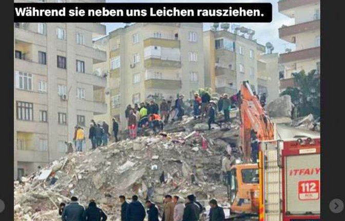 Auf Instagram berichtet der Stuttgarter Serkan Eren von seiner Reise ins Katastrophengebiet.<span class='image-autor'>Foto: Serkan Eren</span>