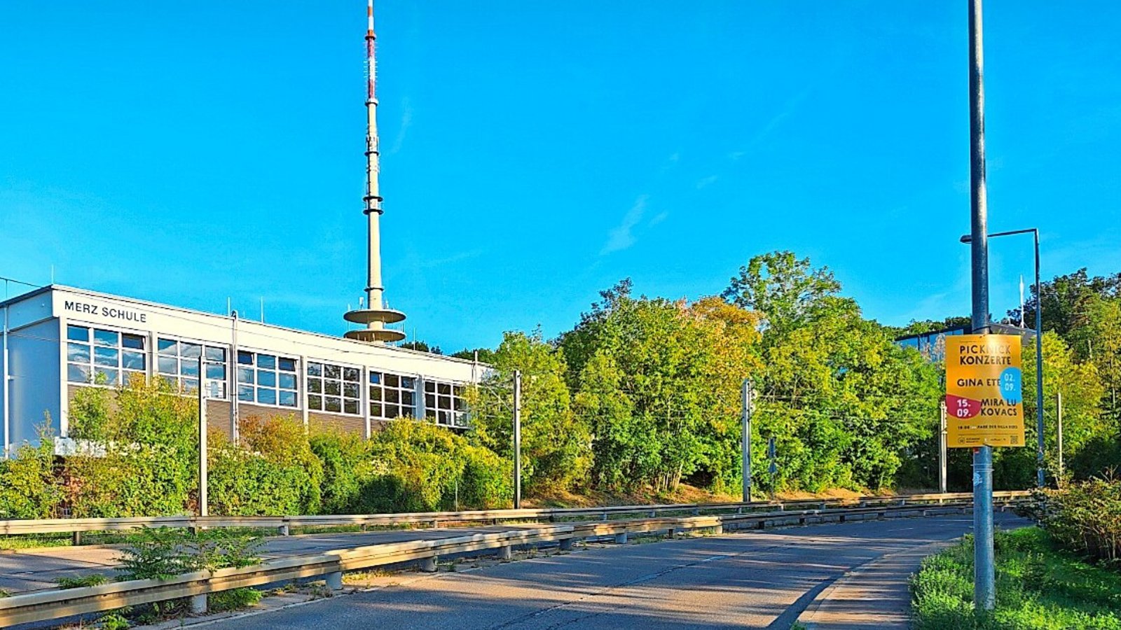 Schrittweise wird der Radschnellweg von der Haltestelle Payerstraße zum Fernsehturm ausgebaut.Foto: Sebastian Steegmüller Schrittweise wird der Radschnellweg von der Haltestelle Payerstraße zum Fernsehturm ausgebaut.Foto: Sebastian Steegmüller